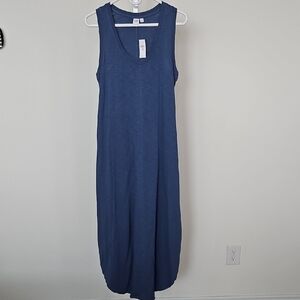 GAP Blue Sleeveless Maxi Dress